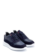 Erkek Süet Detaylı Deri Sneaker | Derimod Erkek Süet Detaylı Deri Sneaker | Derimod