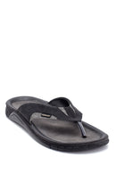 Men's Leather Flip Flops | Derimod Men's Leather Flip Flops | Derimod
