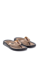 Men's Leather Flip Flops | Derimod Men's Leather Flip Flops | Derimod