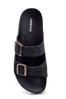 Men's Comfort Leather Slippers | Derimod Men's Comfort Leather Slippers | Derimod
