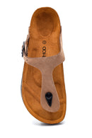 Men's Leather Suede Slippers | Derimod Men's Leather Suede Slippers | Derimod