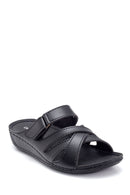 Women's Wedge Heeled Casual Slippers | Derimod Women's Wedge Heeled Casual Slippers | Derimod