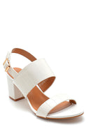 Women's Crocodile Patterned Sandals | Derimod Women's Crocodile Patterned Sandals | Derimod