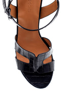 Women's Crocodile Patterned Sandals | Derimod Women's Crocodile Patterned Sandals | Derimod