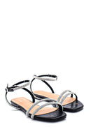 Kadın Taş Detaylı Casual Sandalet | Derimod Kadın Taş Detaylı Casual Sandalet | Derimod