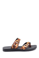 Kadın Leoper Desenli Casual Terlik | Derimod Kadın Leoper Desenli Casual Terlik | Derimod