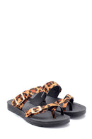 Kadın Leoper Desenli Casual Terlik | Derimod Kadın Leoper Desenli Casual Terlik | Derimod