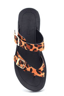 Kadın Leoper Desenli Casual Terlik | Derimod Kadın Leoper Desenli Casual Terlik | Derimod