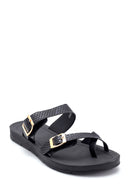 Women's Leopard Patterned Casual Slippers | Derimod Women's Leopard Patterned Casual Slippers | Derimod