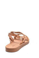 Kadın Örgü Detaylı Casual Sandalet | Derimod Kadın Örgü Detaylı Casual Sandalet | Derimod