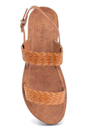 Kadın Örgü Detaylı Casual Sandalet | Derimod Kadın Örgü Detaylı Casual Sandalet | Derimod