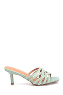 Women's Casual Heeled Slippers | Derimod Women's Casual Heeled Slippers | Derimod