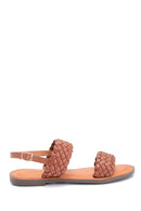 Women's Knitted Detailed Casual Sandals | Derimod Women's Knitted Detailed Casual Sandals | Derimod