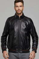 Costa Men's Leather Jacket | Derimod Costa Men's Leather Jacket | Derimod