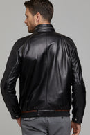 Costa Men's Leather Jacket | Derimod Costa Men's Leather Jacket | Derimod