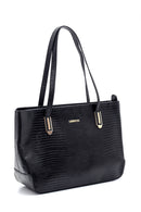 Women's Lizard Patterned Shoulder Bag | Derimod Women's Lizard Patterned Shoulder Bag | Derimod