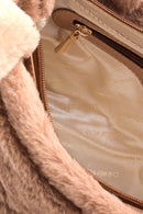 Women's Camel Plush Handbag | Derimod Women's Camel Plush Handbag | Derimod