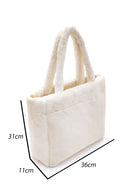 Women's Cream Plush Shoulder Bag | Derimod Women's Cream Plush Shoulder Bag | Derimod