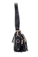 Women's External Zipper Shoulder Bag | Derimod Women's External Zipper Shoulder Bag | Derimod