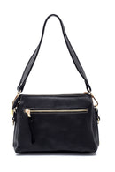 Women's External Zipper Shoulder Bag | Derimod Women's External Zipper Shoulder Bag | Derimod