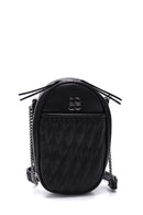 Women's Geometric Patterned Mini Crossbody Bag | Derimod Women's Geometric Patterned Mini Crossbody Bag | Derimod