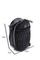 Women's Geometric Patterned Mini Crossbody Bag | Derimod Women's Geometric Patterned Mini Crossbody Bag | Derimod