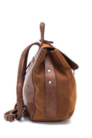 Women's Tan Suede Backpack | Derimod Women's Tan Suede Backpack | Derimod