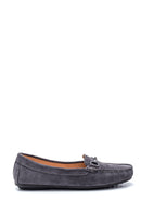 Kadın Deri Süet Loafer | Derimod Kadın Deri Süet Loafer | Derimod