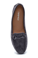 Kadın Deri Süet Loafer | Derimod Kadın Deri Süet Loafer | Derimod