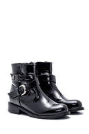 Women's Buckle Detailed Patent Leather Boots | Derimod Women's Buckle Detailed Patent Leather Boots | Derimod