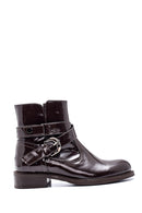 Women's Buckle Detailed Patent Leather Boots | Derimod Women's Buckle Detailed Patent Leather Boots | Derimod