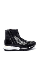 Women's Zipper Detailed Sneaker Boots | Derimod Women's Zipper Detailed Sneaker Boots | Derimod