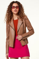 Lulu Women's Leather Jacket | Derimod Lulu Women's Leather Jacket | Derimod
