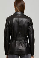 Jetset Women's Leather Jacket | Derimod Jetset Women's Leather Jacket | Derimod
