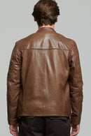 Neymar Men's Leather Jacket | Derimod Neymar Men's Leather Jacket | Derimod