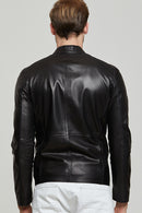 Pogba Men's Leather Jacket | Derimod Pogba Men's Leather Jacket | Derimod