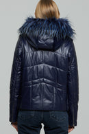 Wendy Hooded Leather Coat | Derimod Wendy Hooded Leather Coat | Derimod