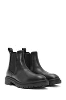Women's Black Stoned Leather Chelsea Boots | Derimod Women's Black Stoned Leather Chelsea Boots | Derimod