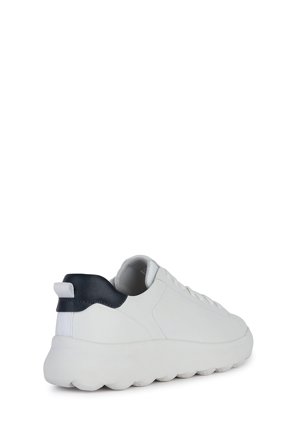 Geox Erkek Beyaz Spherica Ec4.1 Bağcıklı Deri Spor Sneaker