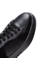 Erkek Siyah Deri Kalın Tabanlı Sneaker | Derimod Erkek Siyah Deri Kalın Tabanlı Sneaker | Derimod