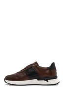 Erkek Taba Bağcıklı Deri Casual Sneaker | Derimod Erkek Taba Bağcıklı Deri Casual Sneaker | Derimod