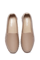 Kadın Vizon Deri Comfort Loafer | Derimod Kadın Vizon Deri Comfort Loafer | Derimod