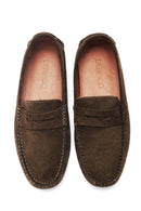 Men's Green Suede Leather Loafer | Derimod Men's Green Suede Leather Loafer | Derimod