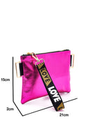 Women's Pink Metallic Clutch Bag | Derimod Women's Pink Metallic Clutch Bag | Derimod