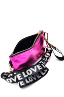Women's Pink Metallic Clutch Bag | Derimod Women's Pink Metallic Clutch Bag | Derimod
