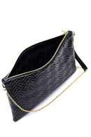 Women's Knitted Patterned Portfolio | Derimod Women's Knitted Patterned Portfolio | Derimod