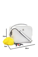 Women's White Faux Leather Crossbody Bag | Derimod Women's White Faux Leather Crossbody Bag | Derimod