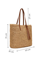 Women's Straw Shoulder Bag | Derimod Women's Straw Shoulder Bag | Derimod