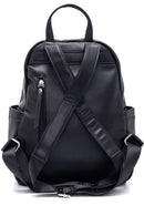 Women's Black Faux Leather Backpack | Derimod Women's Black Faux Leather Backpack | Derimod