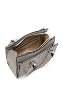 Women's Gray Faux Leather Handbag | Derimod Women's Gray Faux Leather Handbag | Derimod